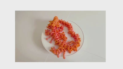 3D Printed Articulated Baby Hollow Dragon Figurine: Fantasy Desk Decor