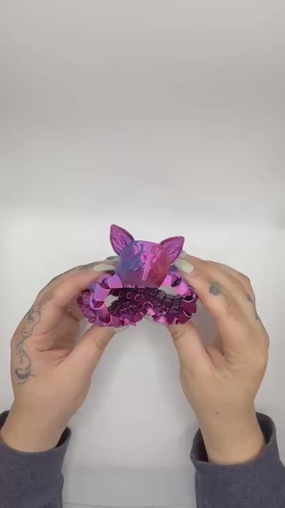 3D Printed Articulated Flexi Bat  Poseable Fidget Toy, Flexible Bat Figurine, Spooky Halloween Decoration, Gothic Home Décor Bookshelf decor
