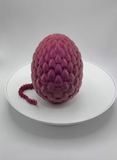 3D Printed Articulated Dragon with the "NEW" Egg: Fantasy Figurine, Collectible Toy Bookshelf and Desk Decor, Toddler Room Decor Easter Gift