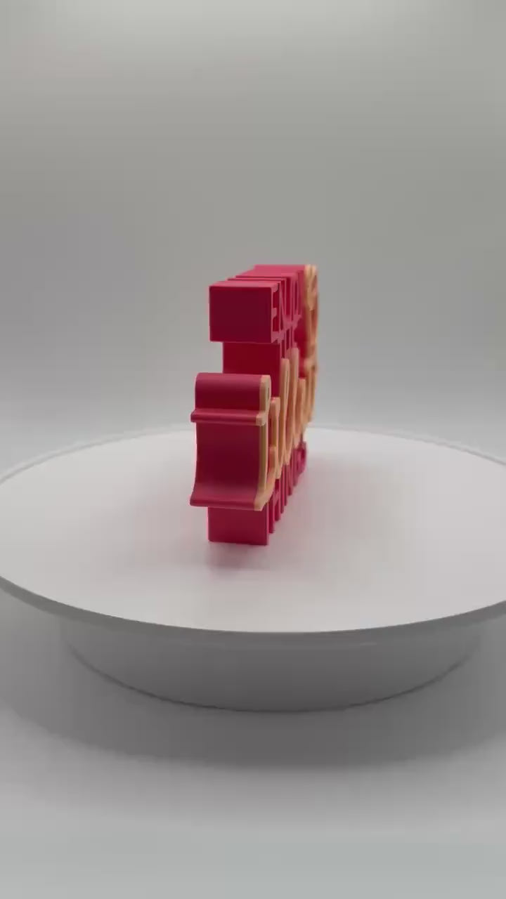 3D Printed Standing Sign Enjoy Lillet Things Funny Word Art for Bar Cart Cocktail Lover Gift Home Bar Decor Unique Lettering Shelf Décor