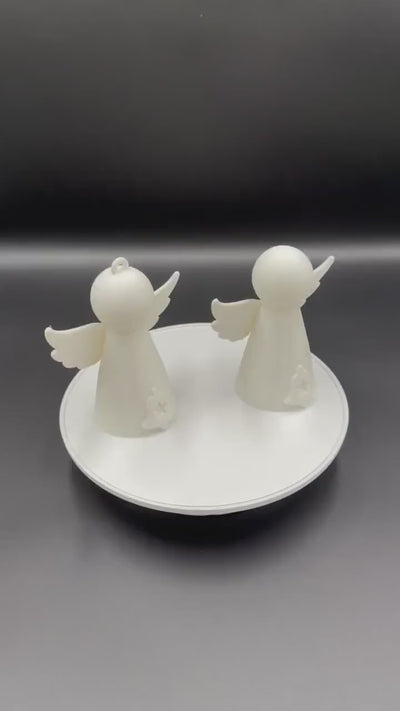 3D Printed Christmas Angel Ornament Holiday Tree Decoration Cute Angel Keepsake Winter Gift & Festive Home Decor